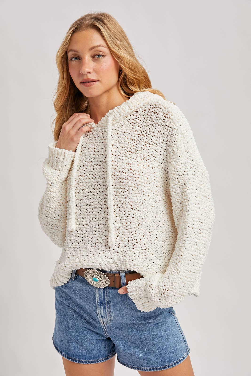 Raye Popcorn Sweater Hoodie