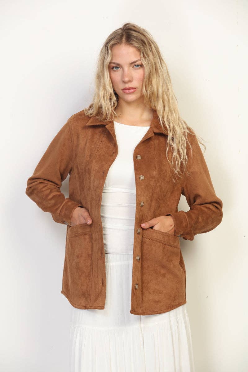 Garrigan Faux Suede Jacket