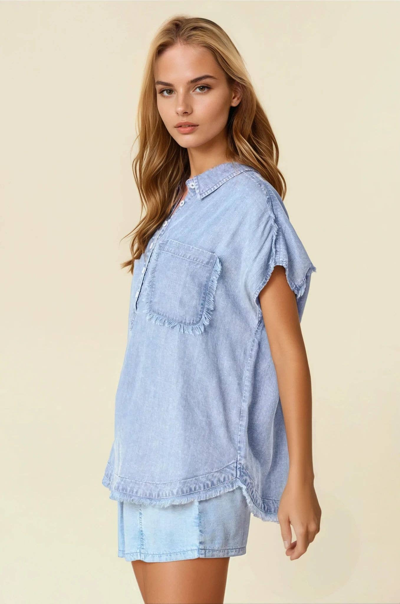 Tristan Tencel Dolman Top