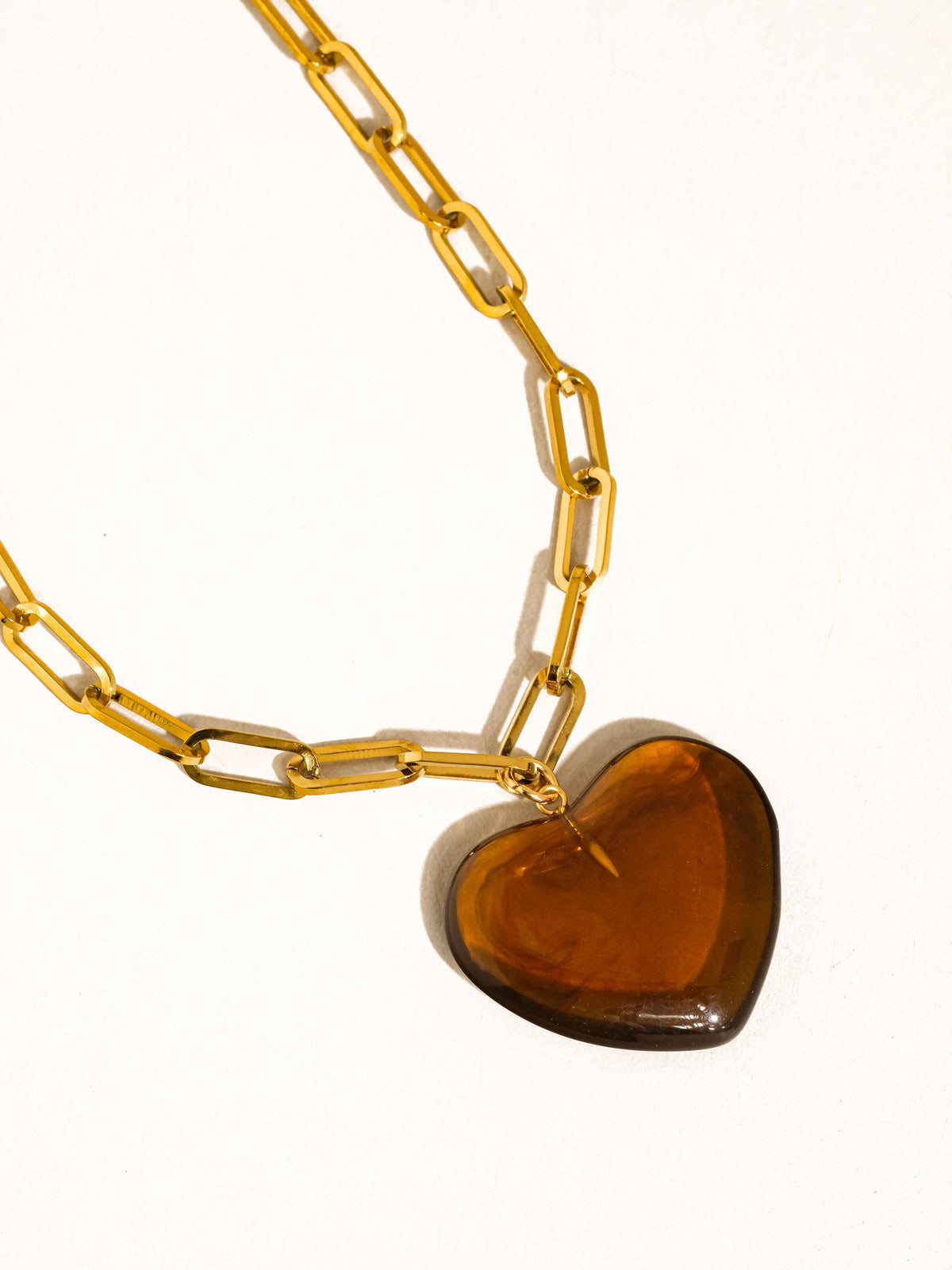 Flânerie by MAIQ Rouelle 18K Gold Non-Tarnish Heart Chain Necklace