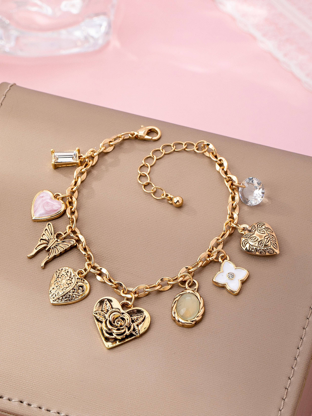 Cressa Gold Charm Bracelet