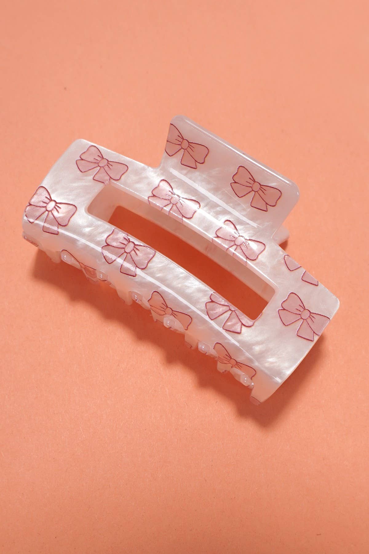 Cherry Bow Claw Clip