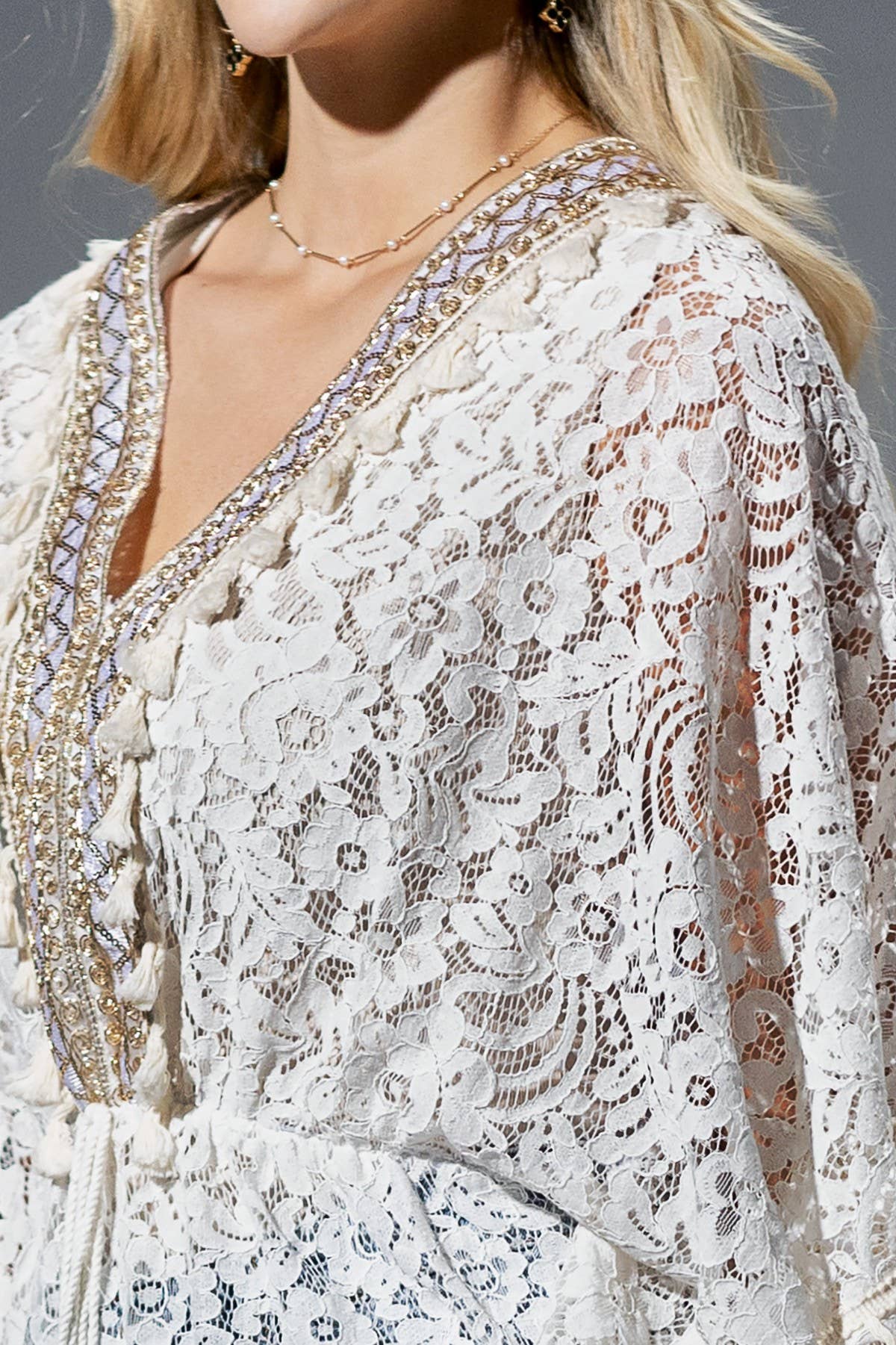 Homan Lace Cover-Up Kimono