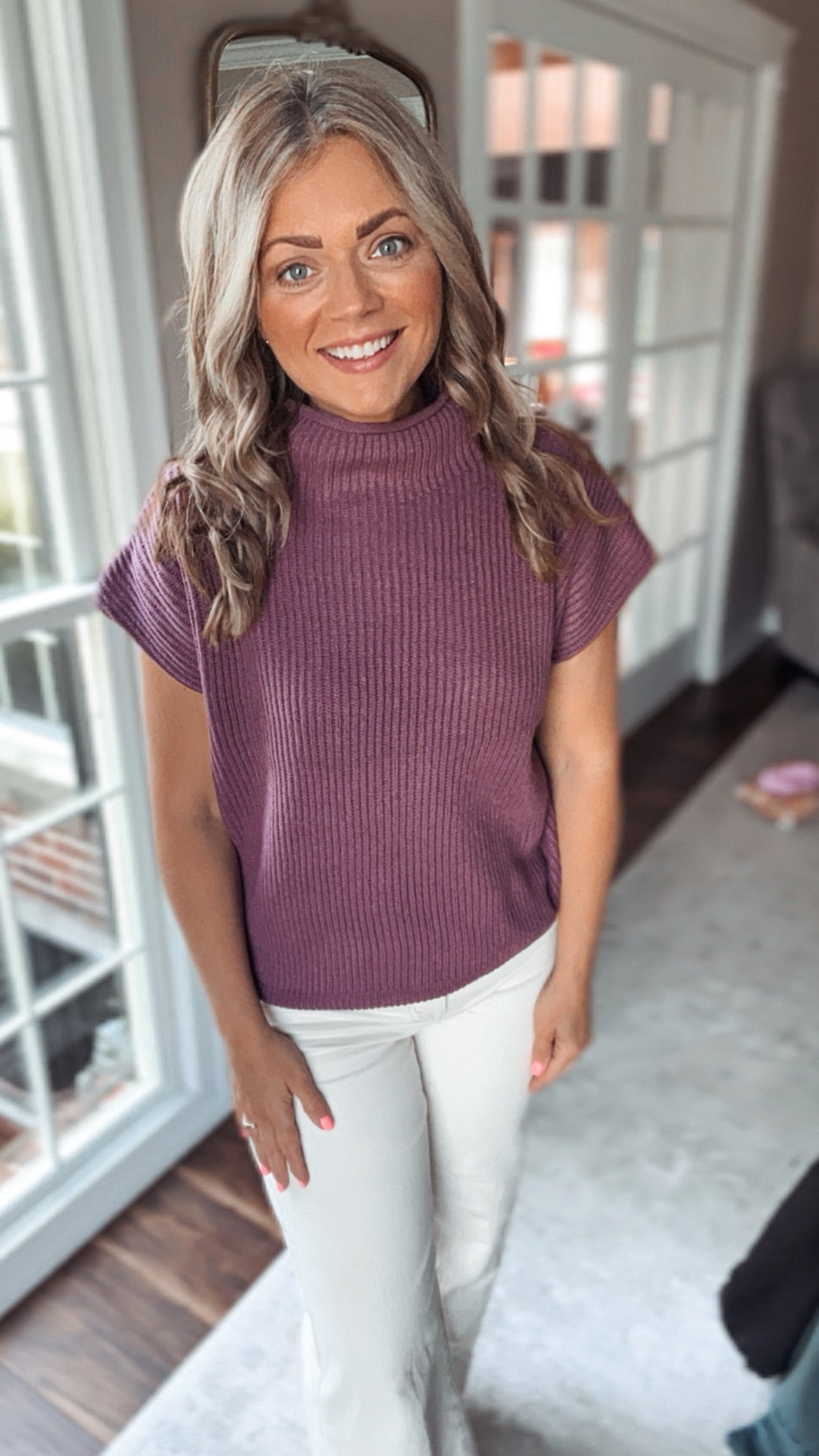 Tiffany Mock Knit Top