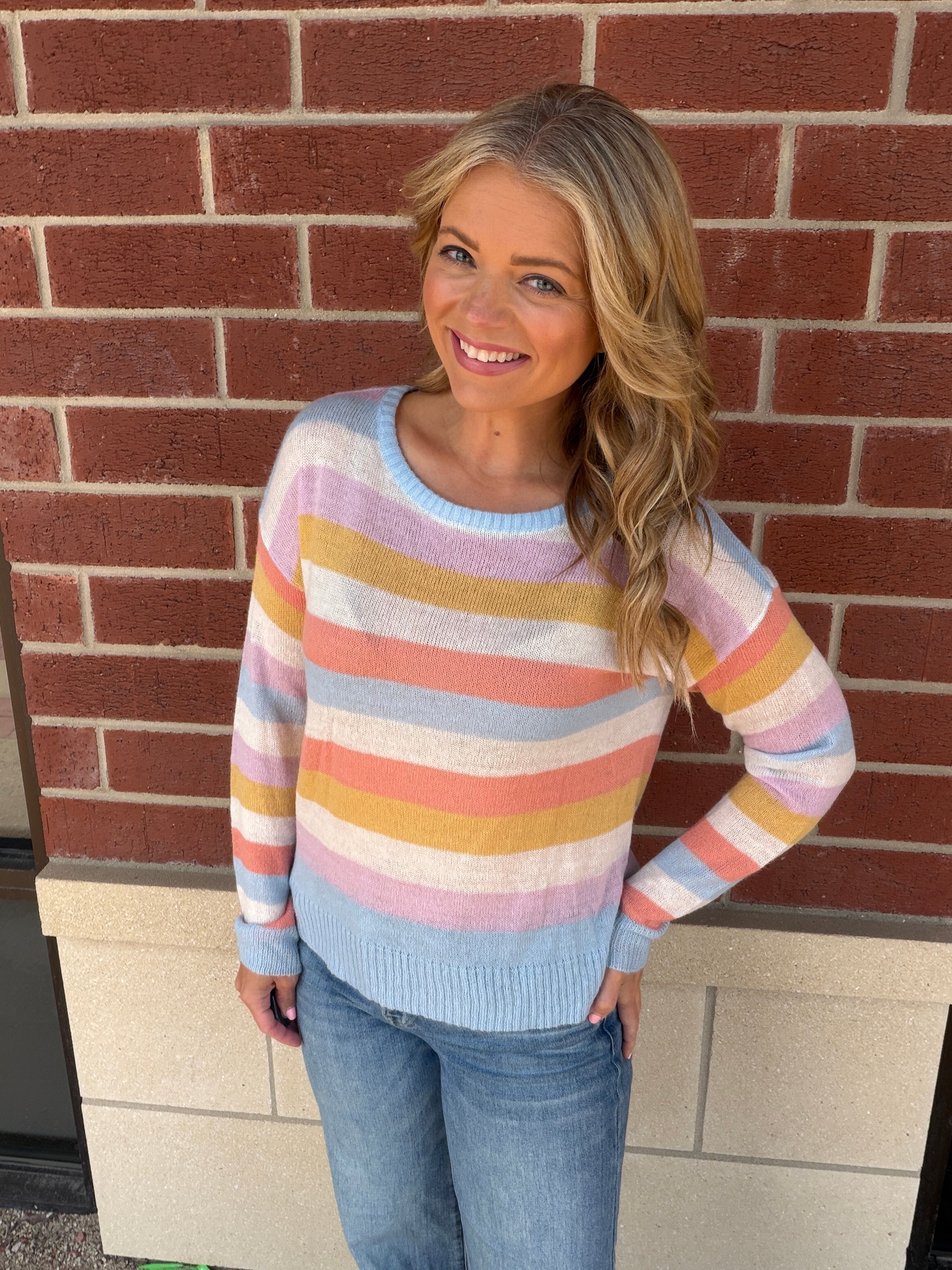 Henya Stripe Sweater- Small Only!