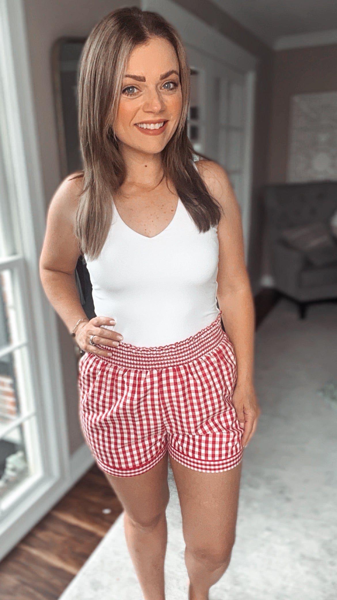 Gia Gingham Shorts