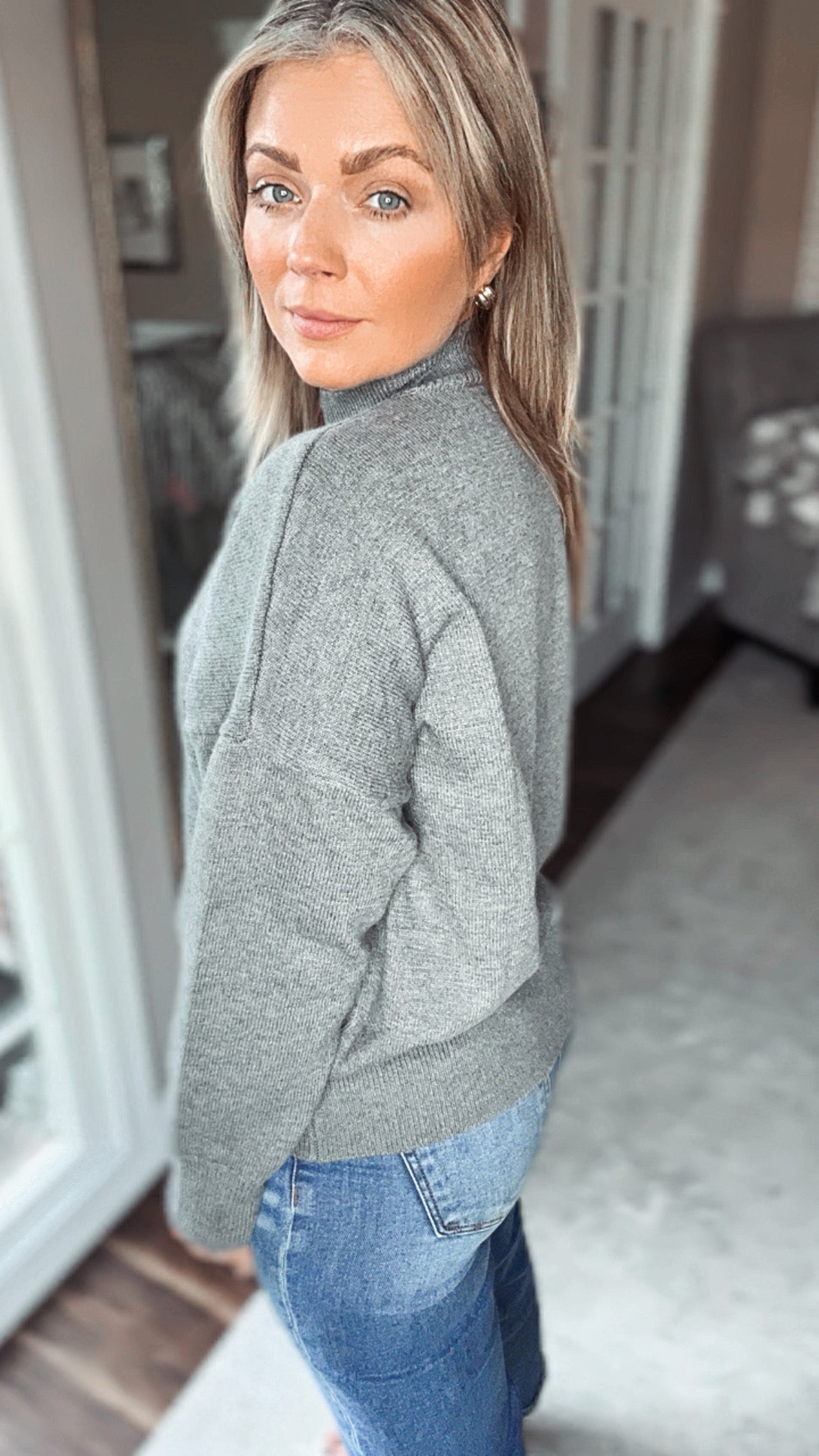 Stevens Mock Neck Sweater