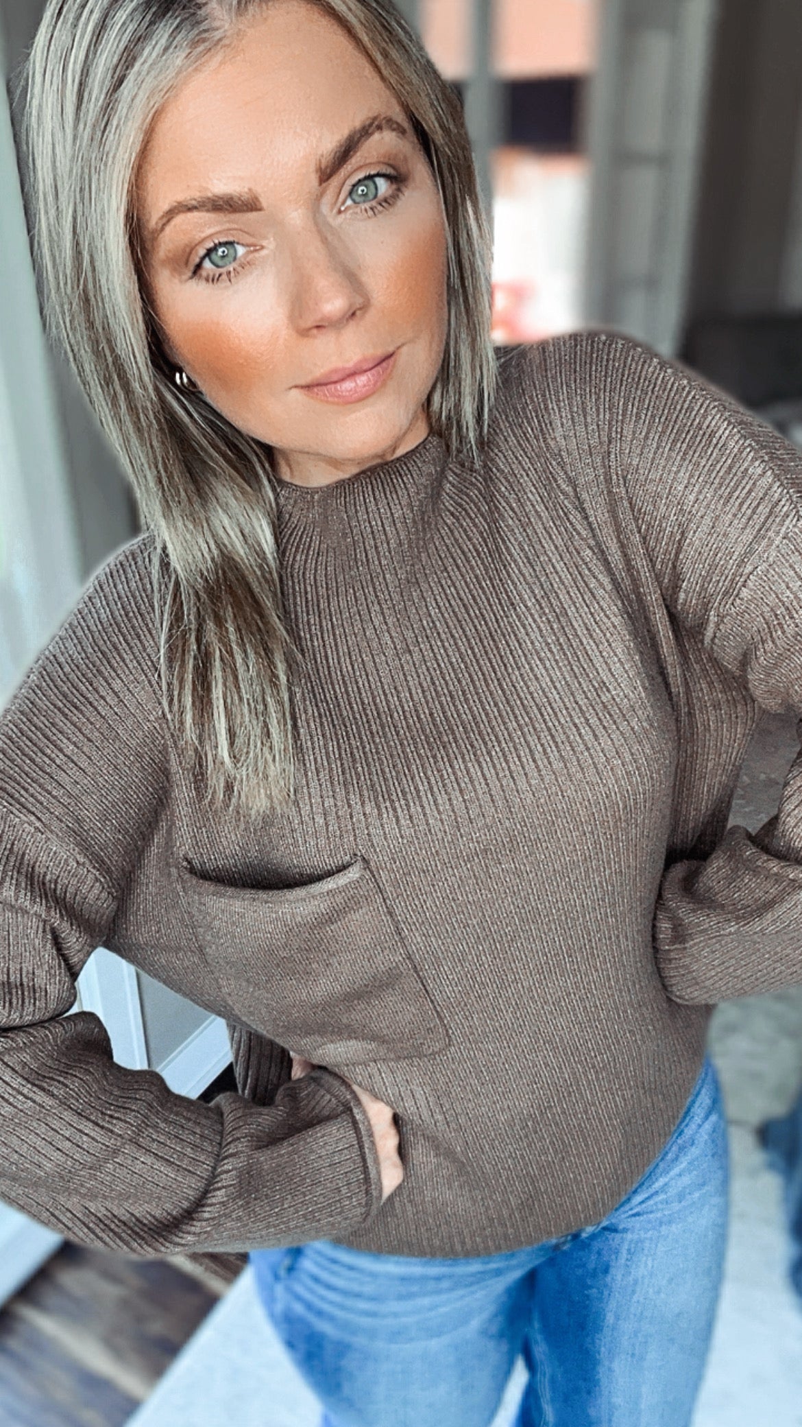 Soleil Mock Sweater