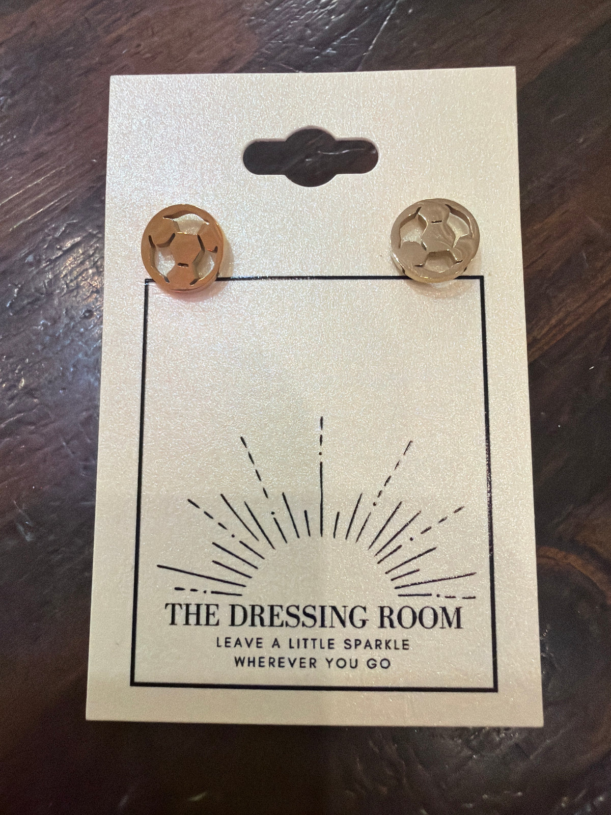 Soccer Ball Stud Earrings