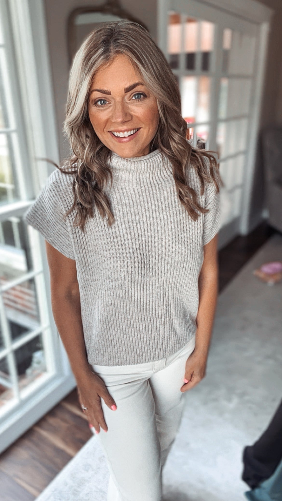 Tiffany Mock Knit Top