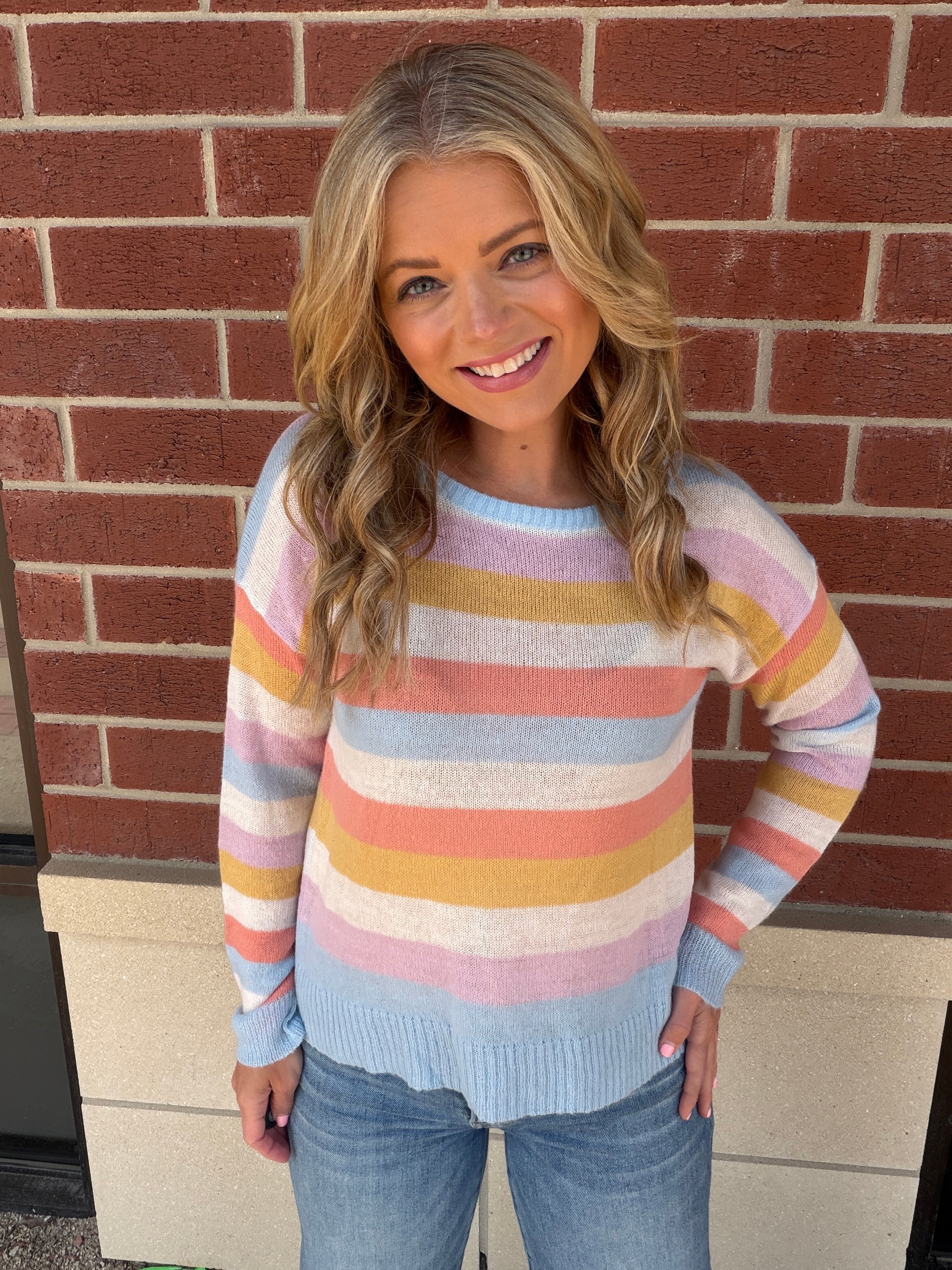 Henya Stripe Sweater- Small Only!