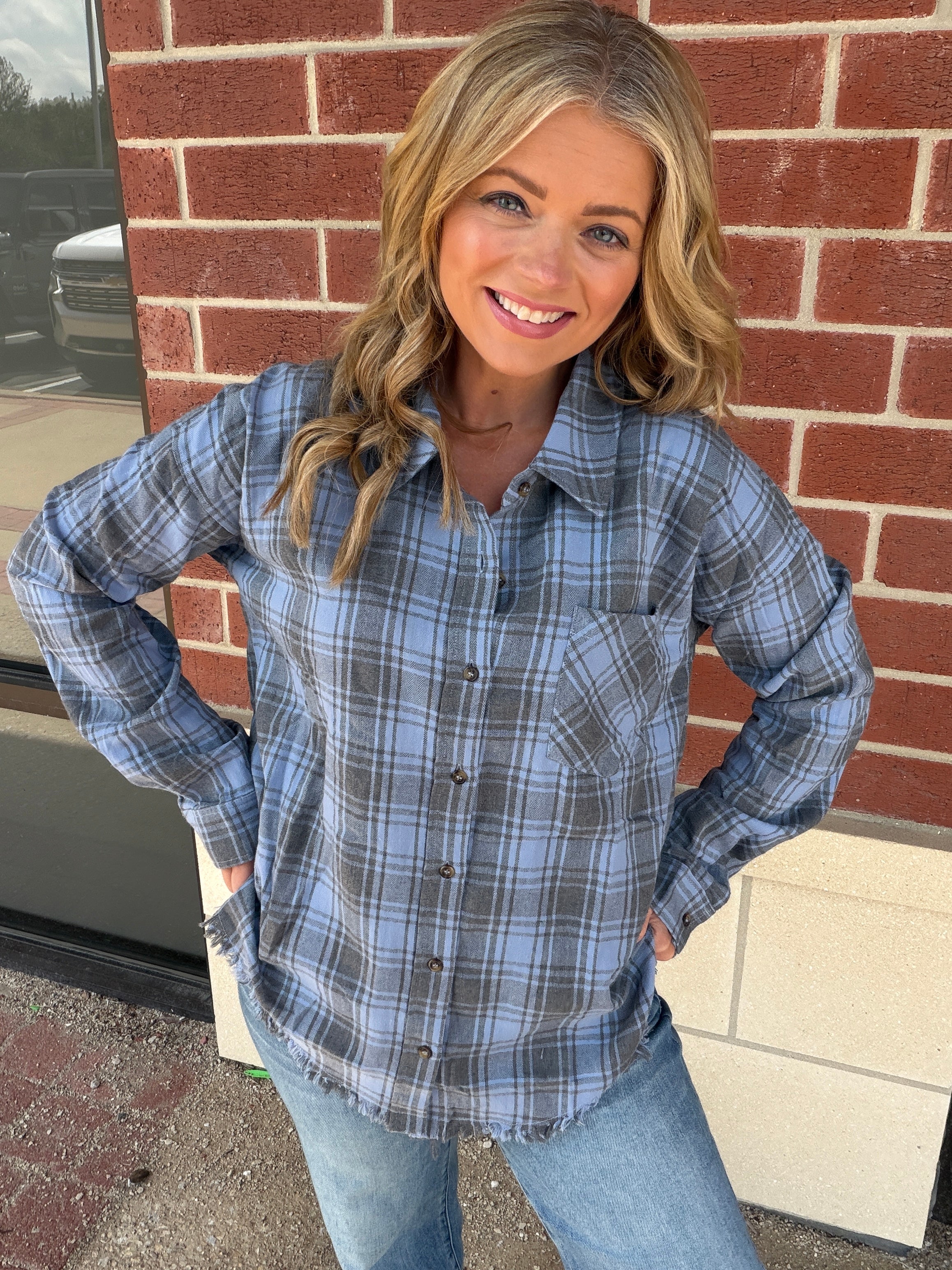 Herb Plaid Shirt -Large Only!