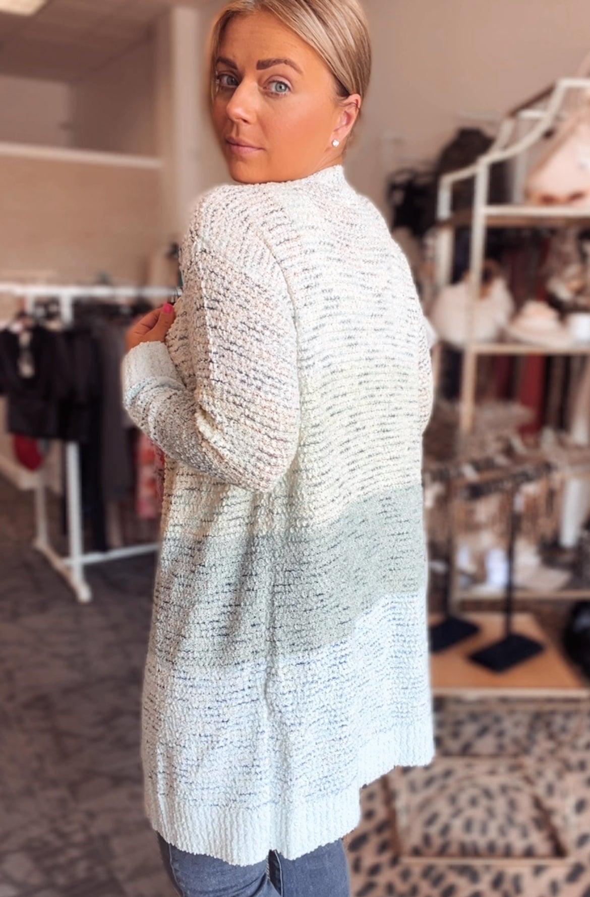 Avella Stripe Cardigan