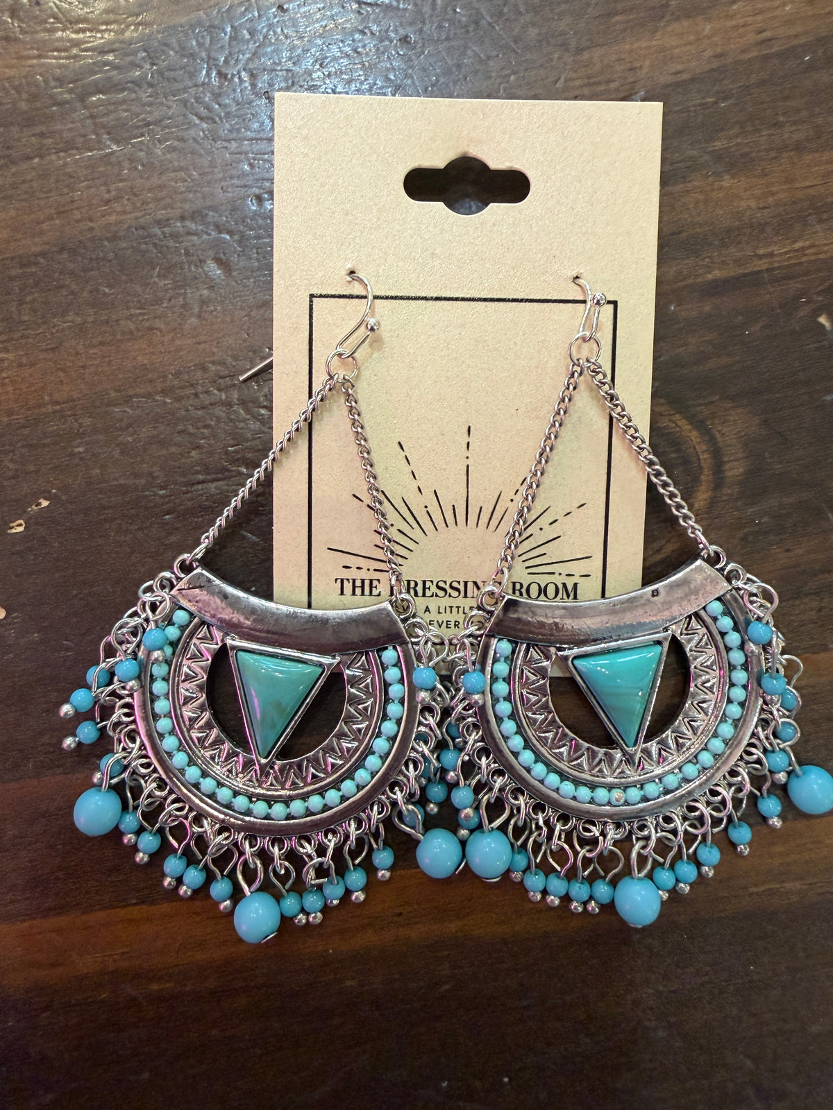 Cipp Dangle Turquoise Earrings