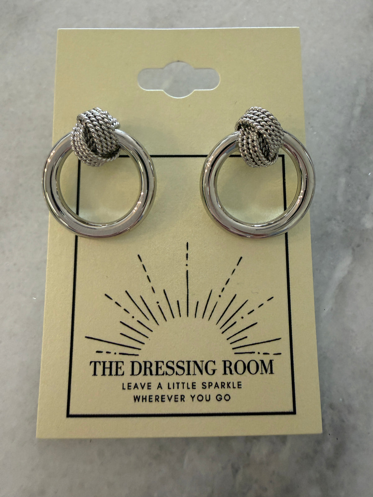 Darby Silver Knocker Earrings