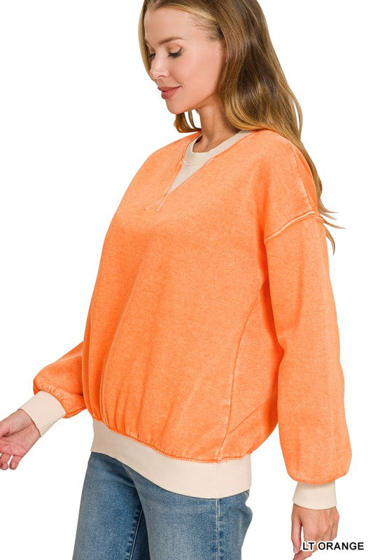 Devin Orange Sweatshirt