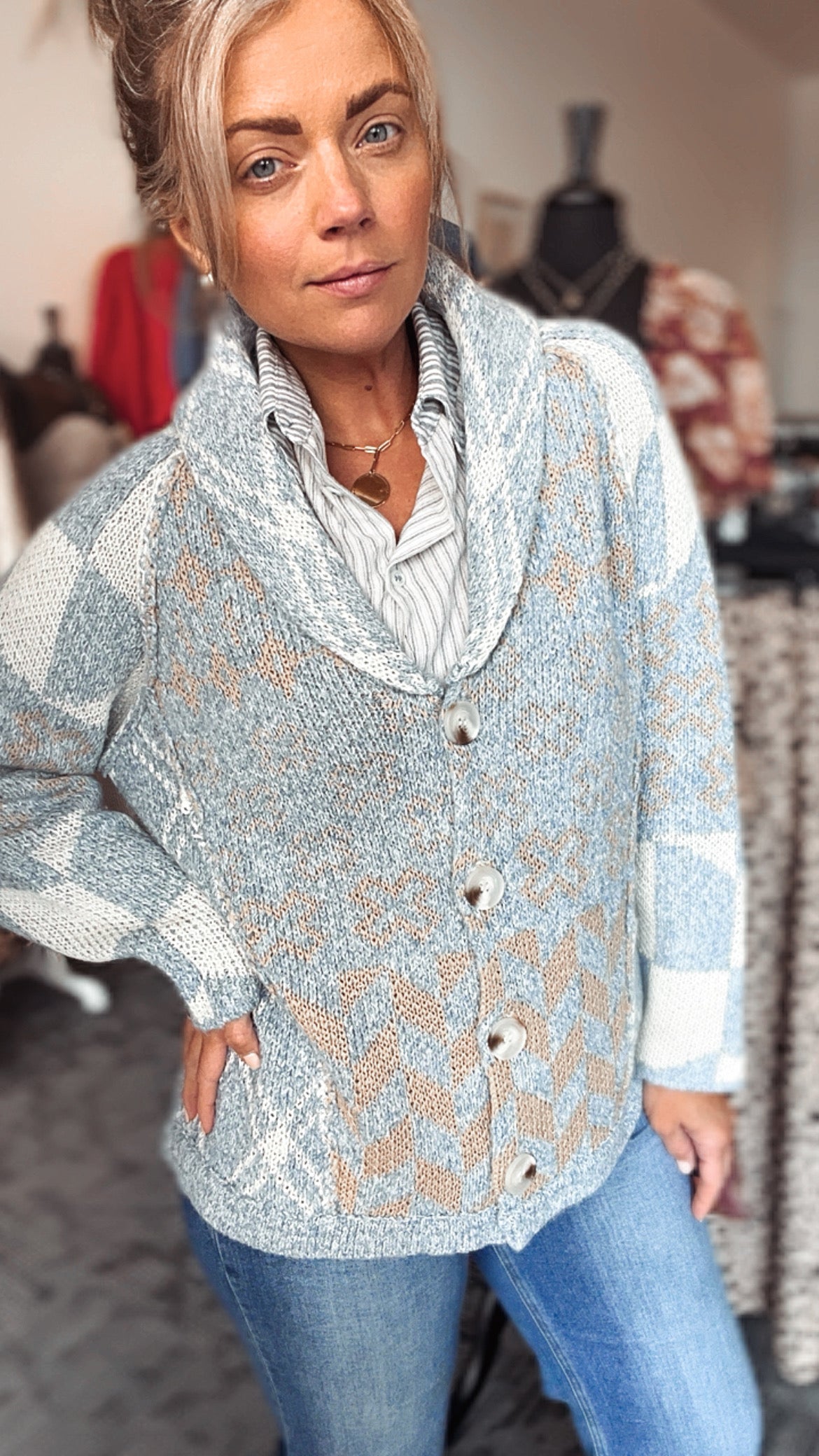 Billie Button Cardigan Sweater