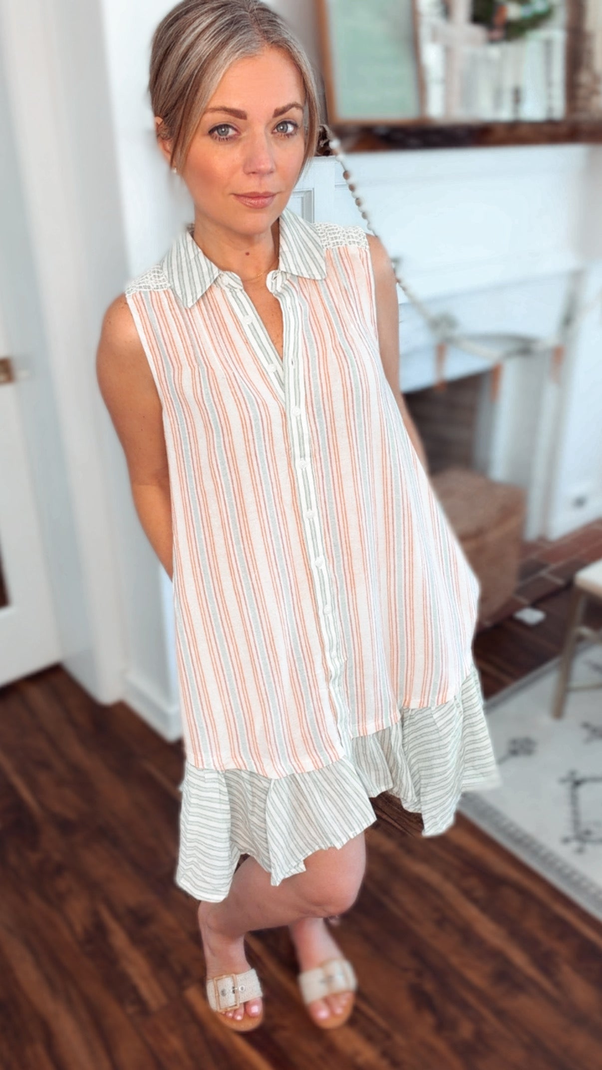 Lillia Stripe Shirt Dress