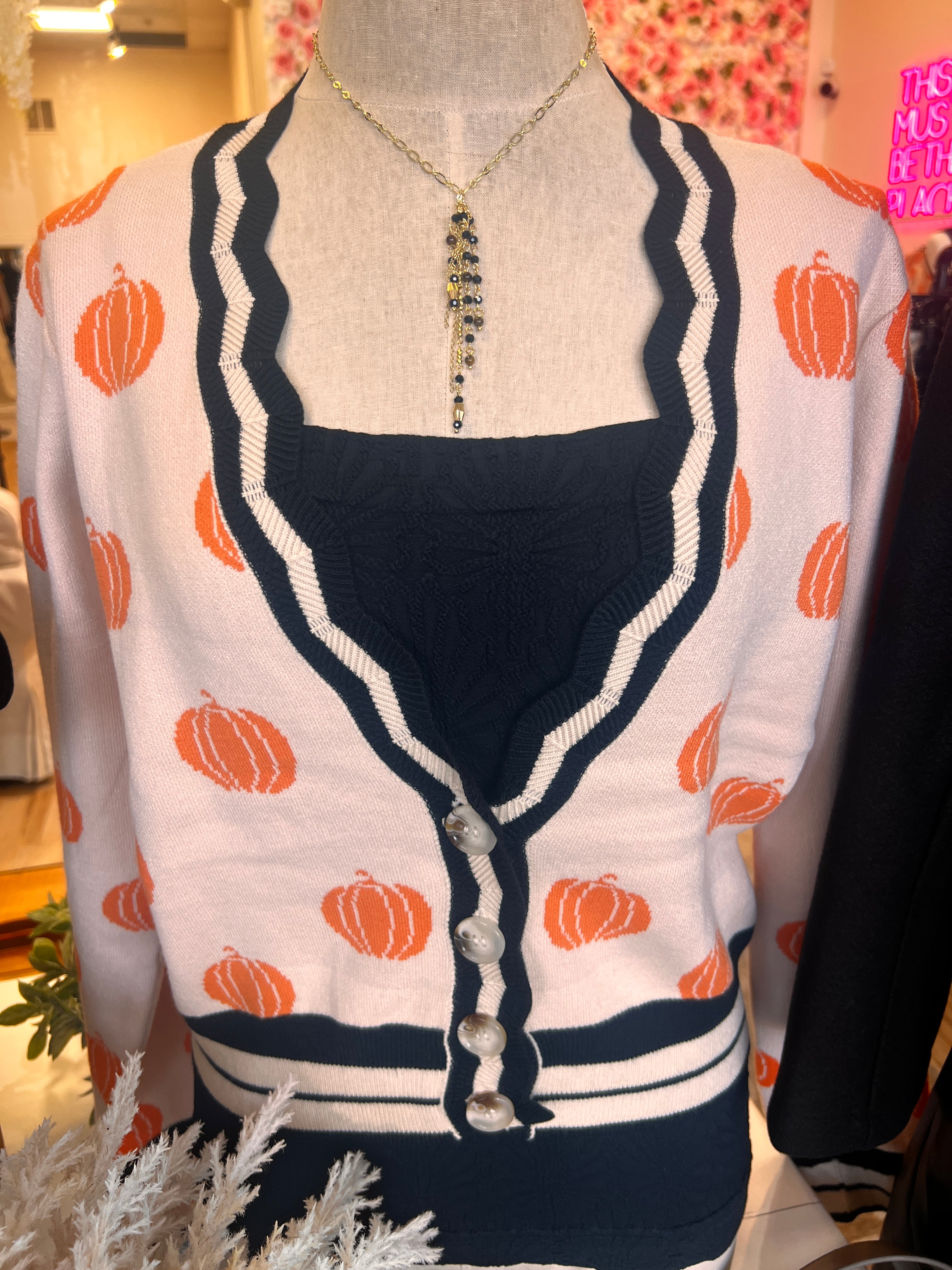 Cutie Pumpkin Cardigan
