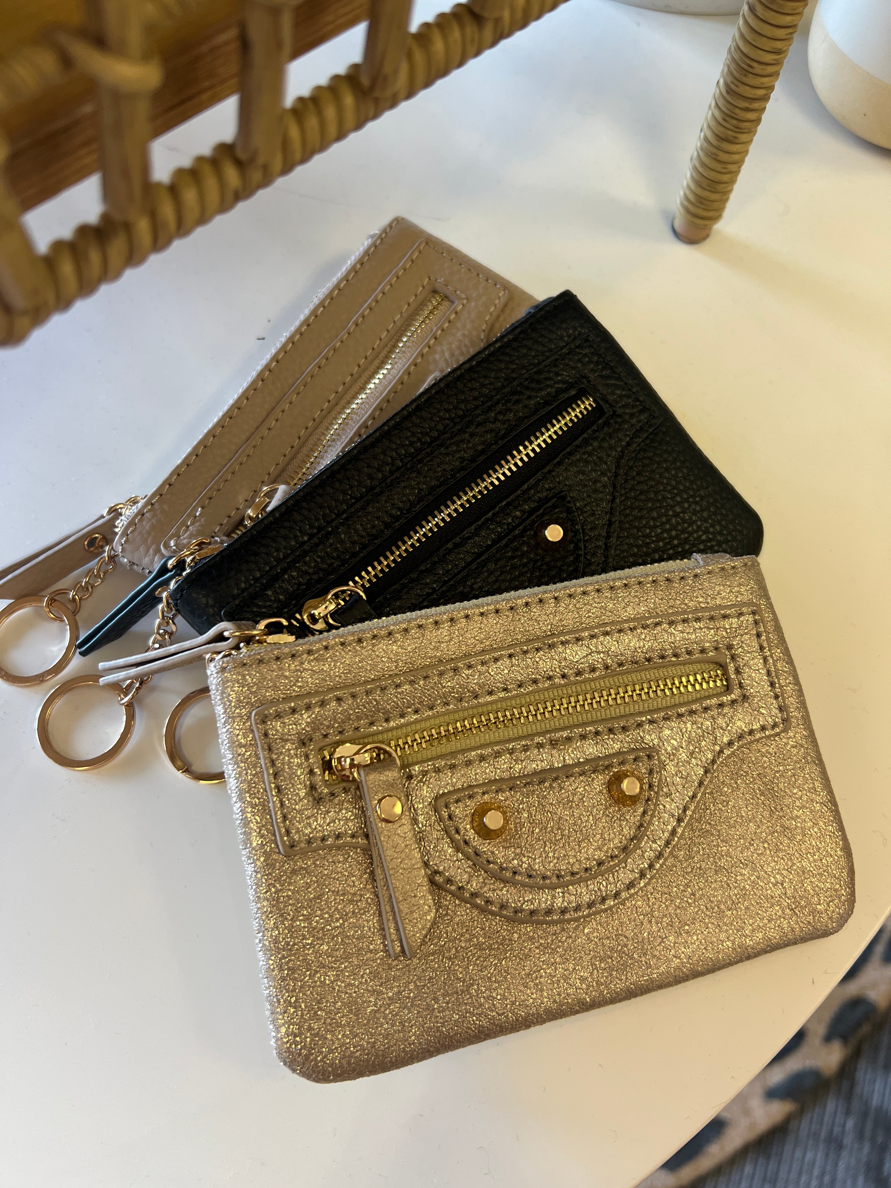 BC Leather Mini Keychain Wallet (3 Colors!)