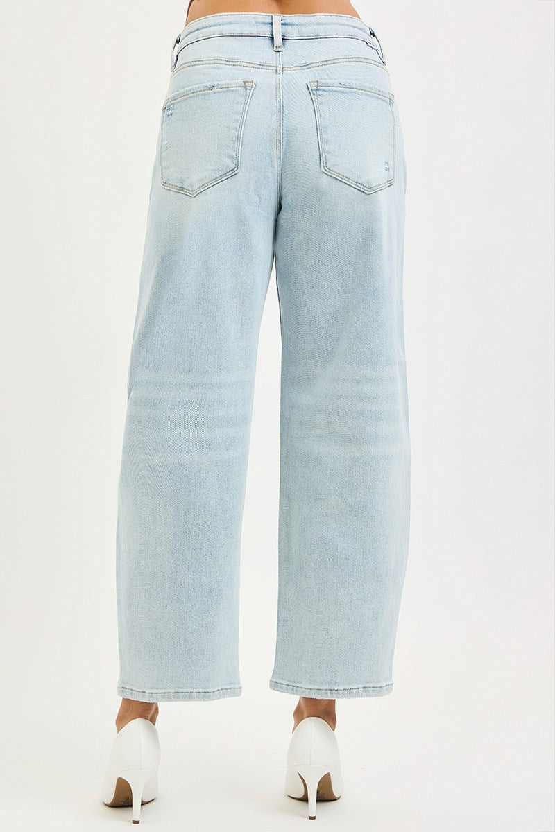 RISEN Callie Cropped Barrel Jeans PREORDER