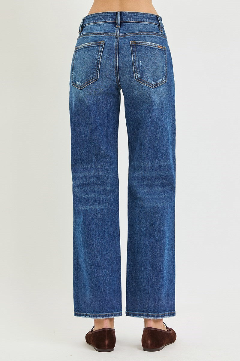 RISEN Brody High Rise Straight Jeans PREORDER
