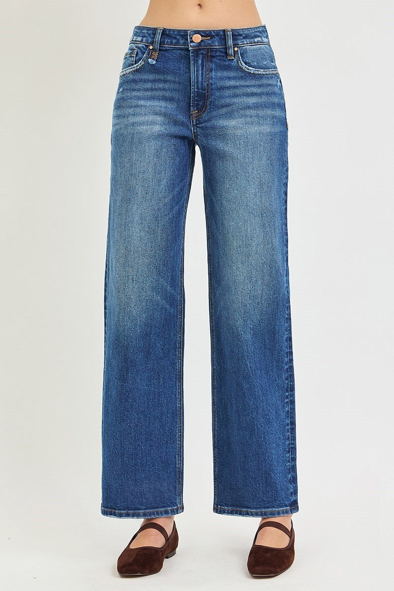RISEN Brody High Rise Straight Jeans PREORDER
