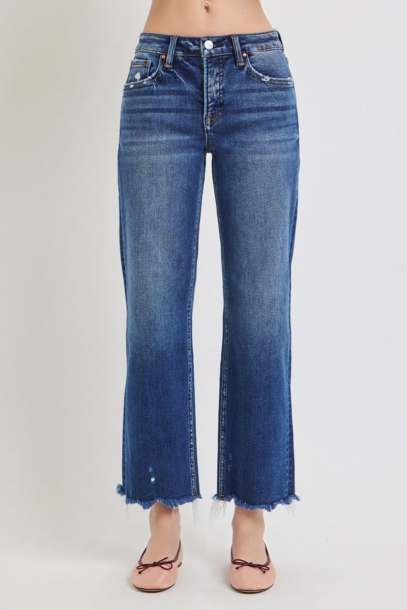 RISEN Bresson Mid Rise Ankle Straight Jeans PREORDER