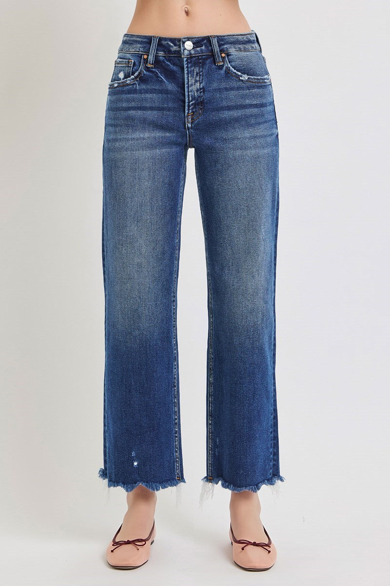 RISEN Bresson Mid Rise Ankle Straight Jeans PREORDER