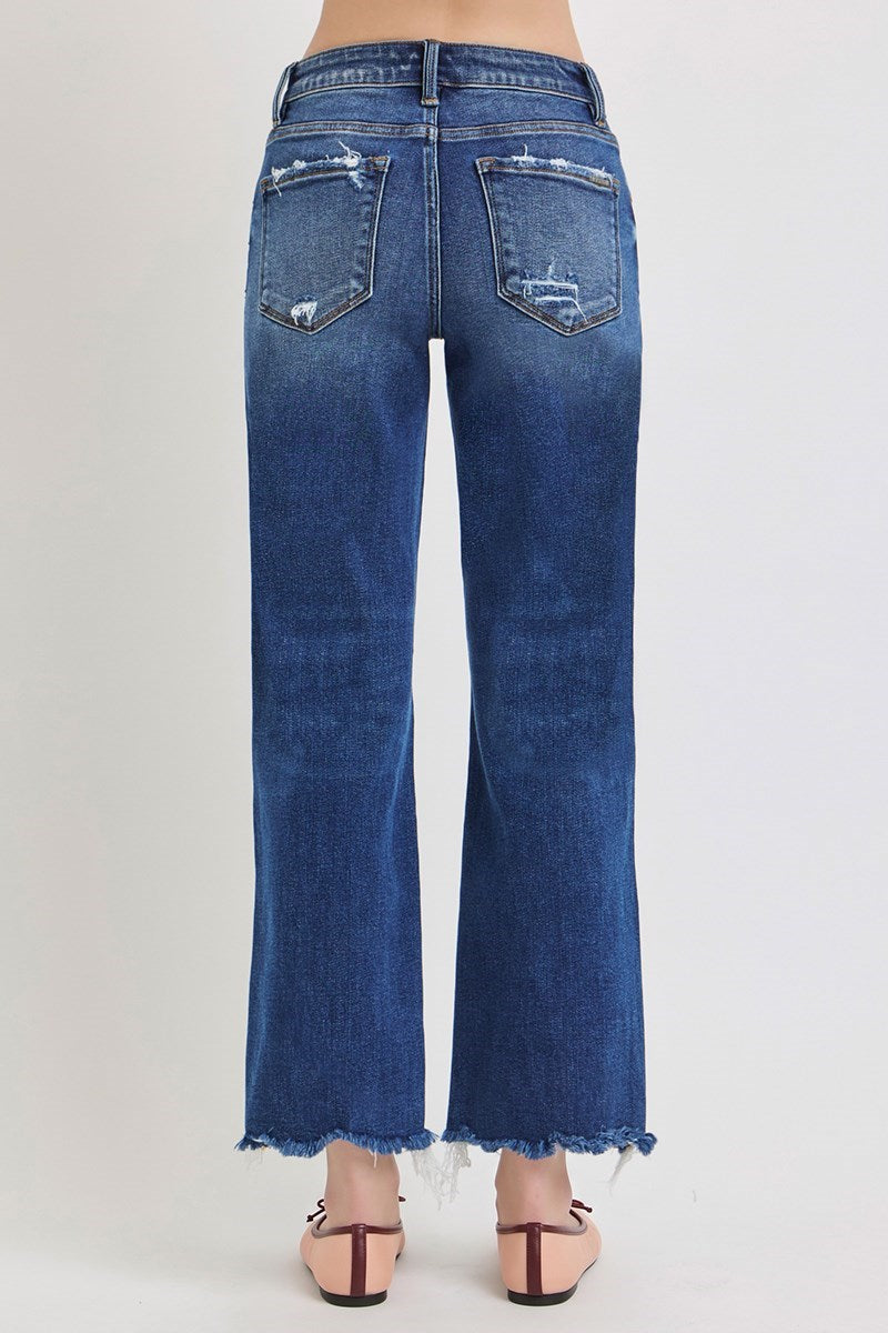 RISEN Bresson Mid Rise Ankle Straight Jeans PREORDER