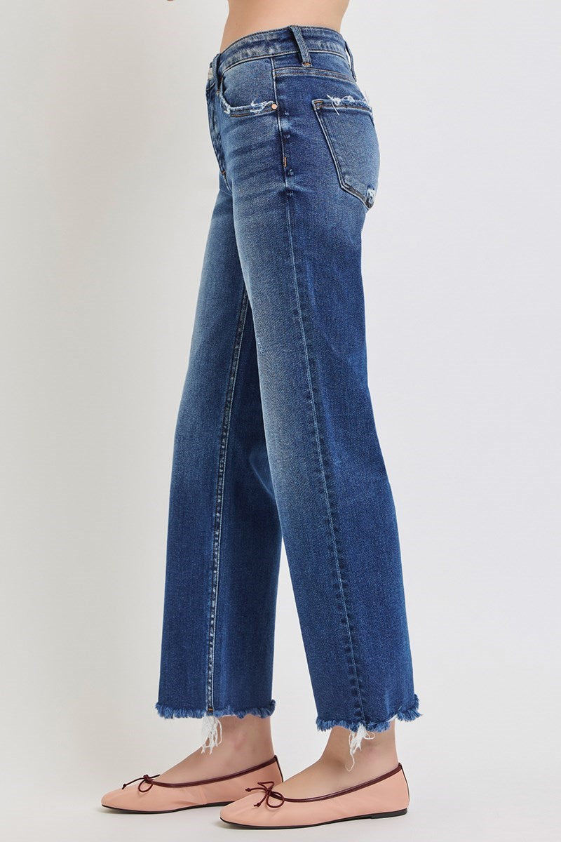 RISEN Bresson Mid Rise Ankle Straight Jeans PREORDER