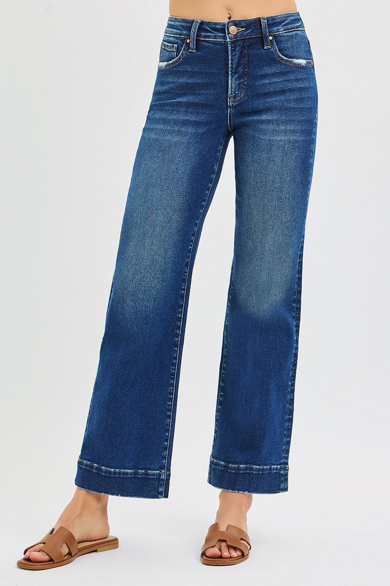 RISEN Vada High Rise Straight Jeans