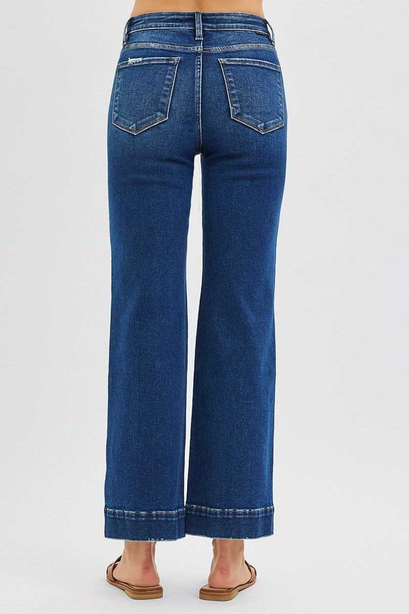 RISEN Vada High Rise Straight Jeans