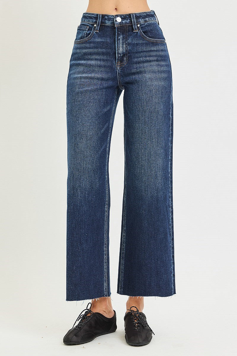RISEN Bryson High Rise Crop Wide Jeans PREORDER