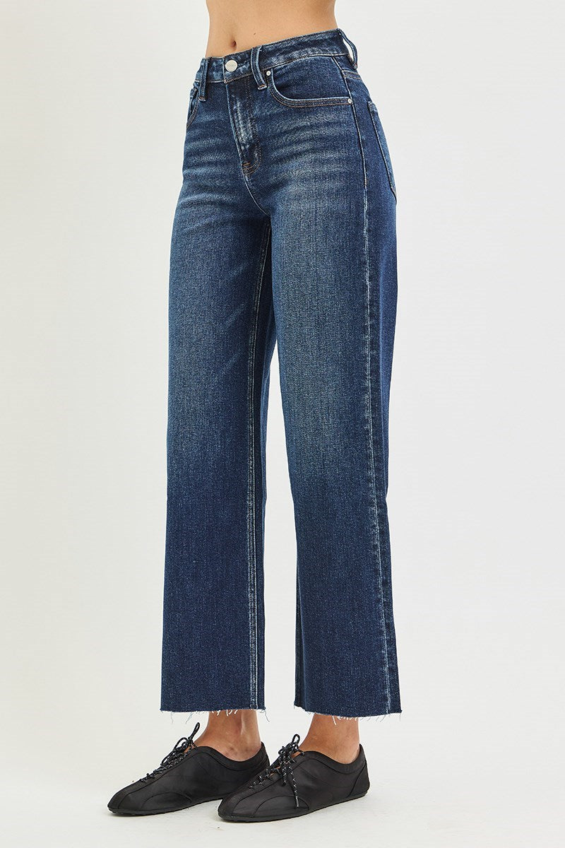 RISEN Bryson High Rise Crop Wide Jeans PREORDER