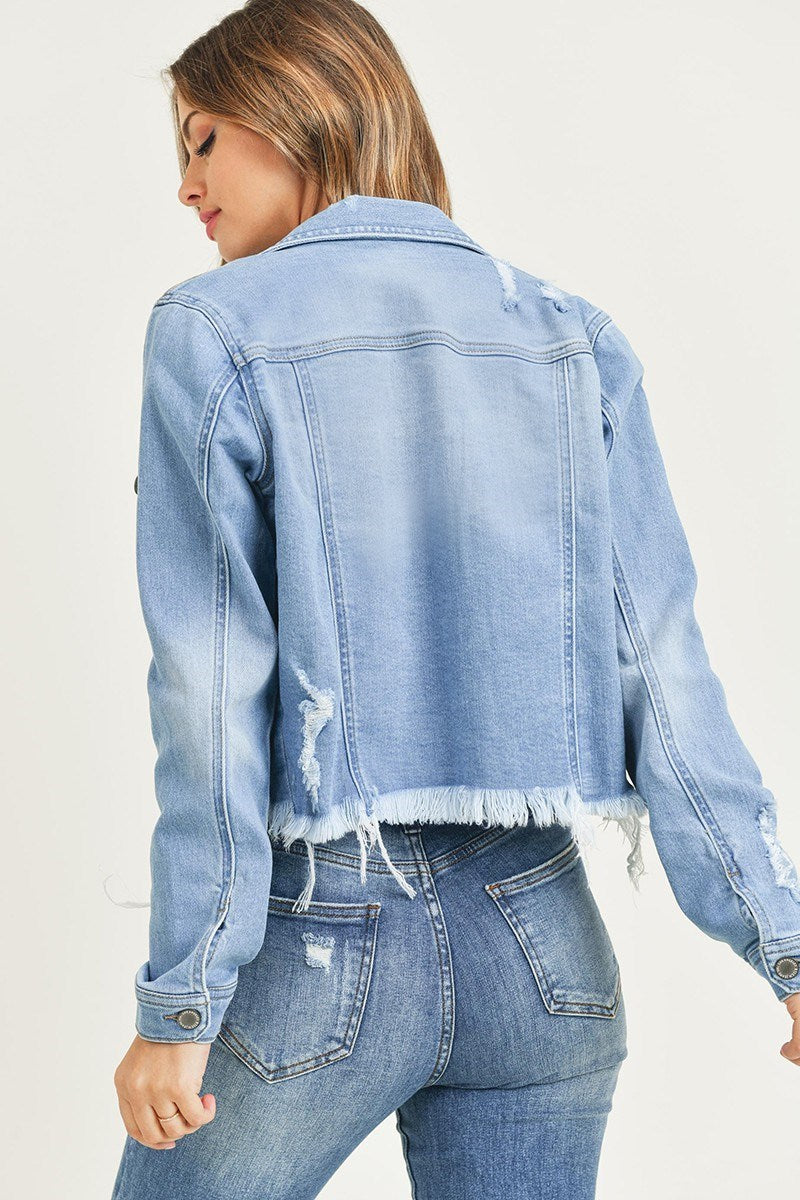 RISEN Michael Distressed Denim Jacket