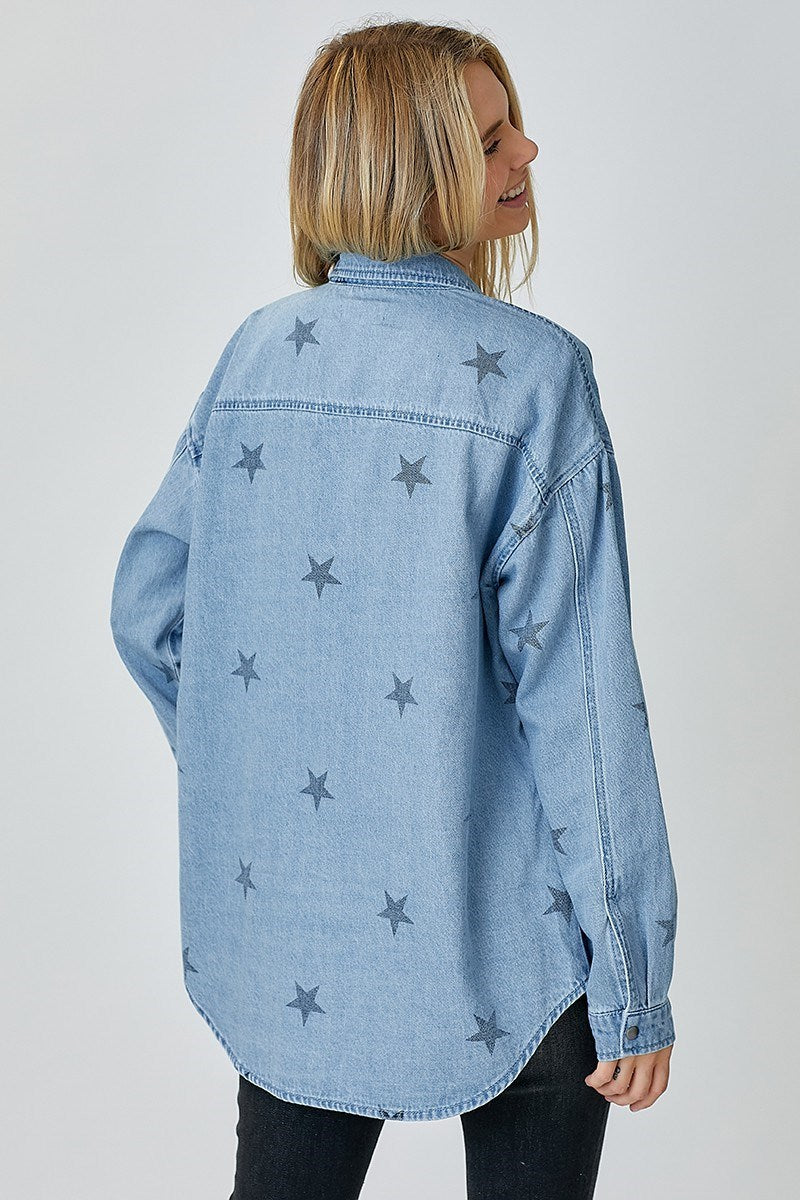 RISEN Braker Denim Star Shirt