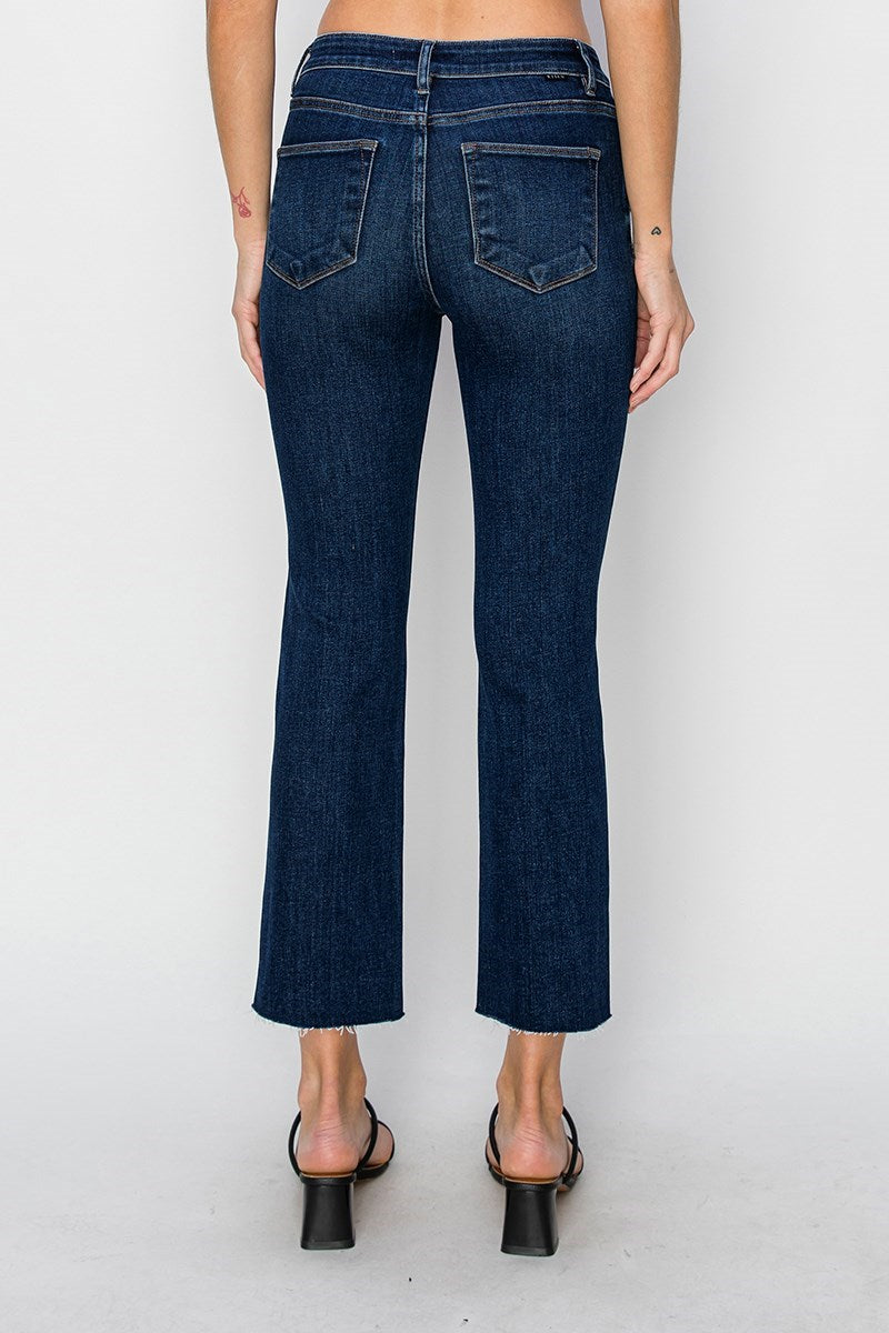 RISEN Westin Mid Rise Crop Straight Jeans
