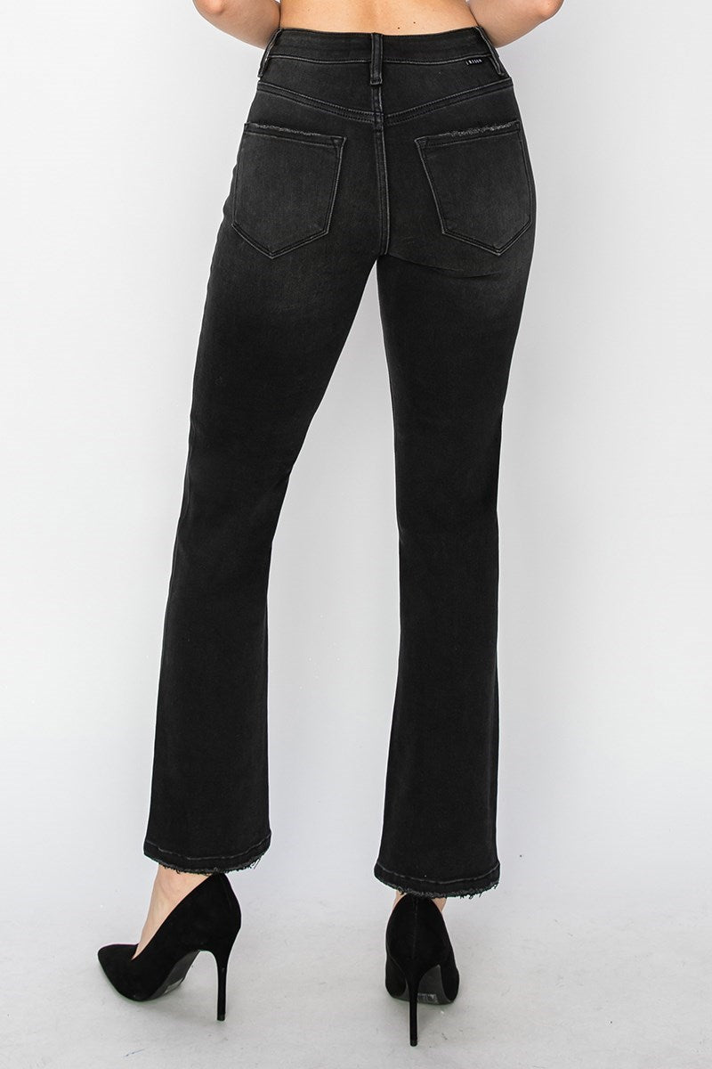 RISEN Morrie High Rise Crop Straight Jeans