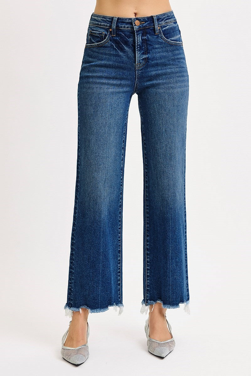 RISEN Vollie High Rise Ankle Straight Jeans