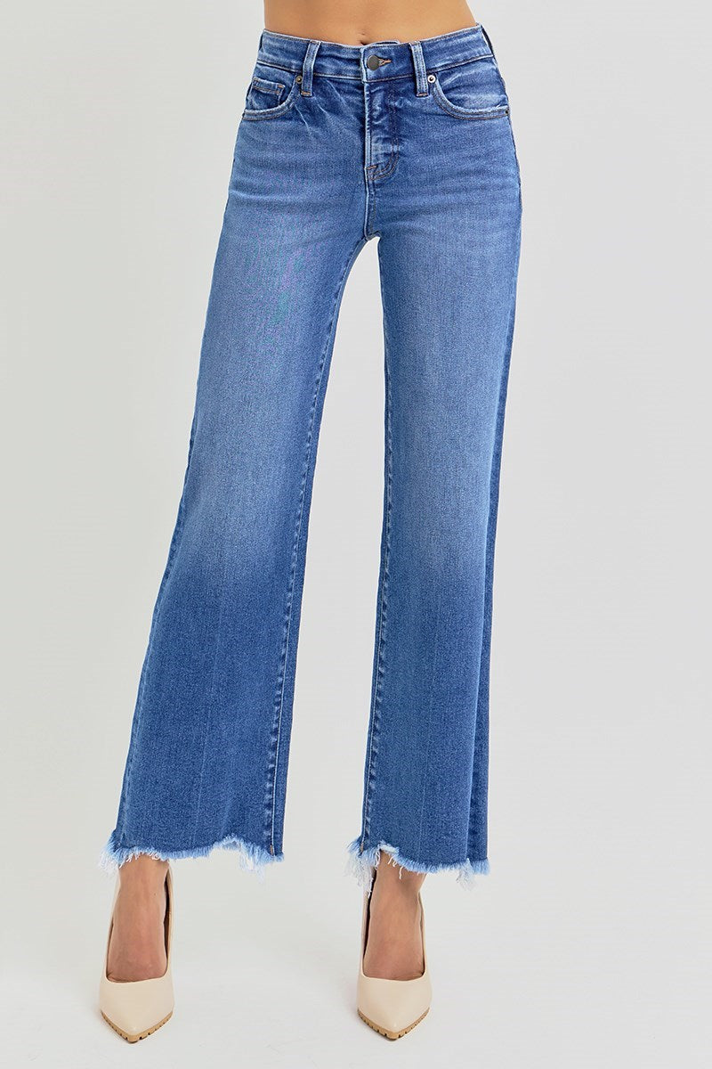 RISEN Angie High Rise Straight Jeans