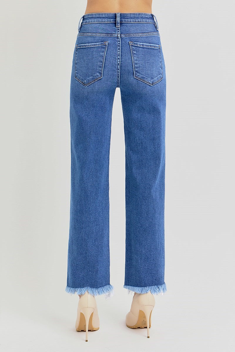 RISEN Angie High Rise Straight Jeans