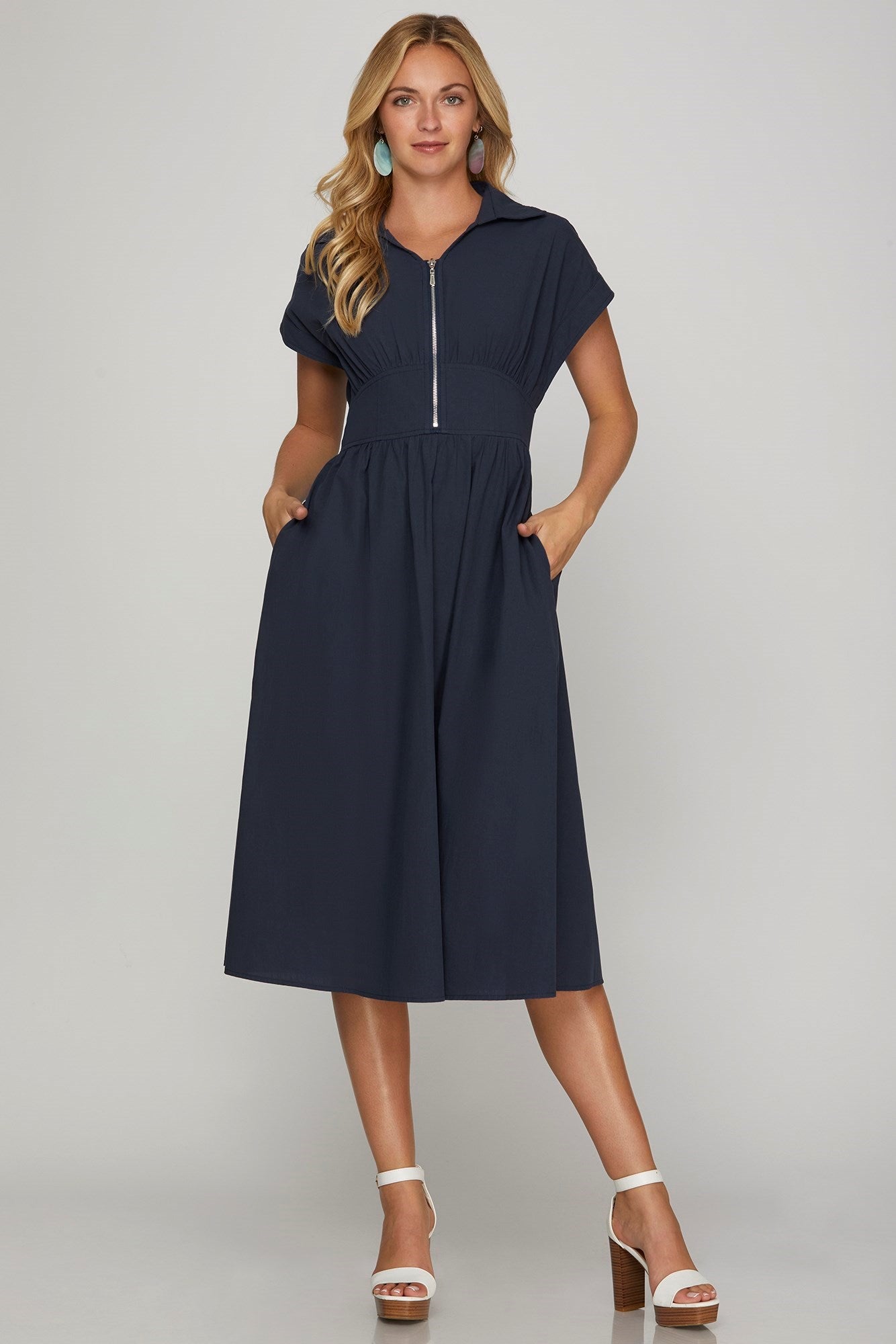 Michala Midi Zip Dress