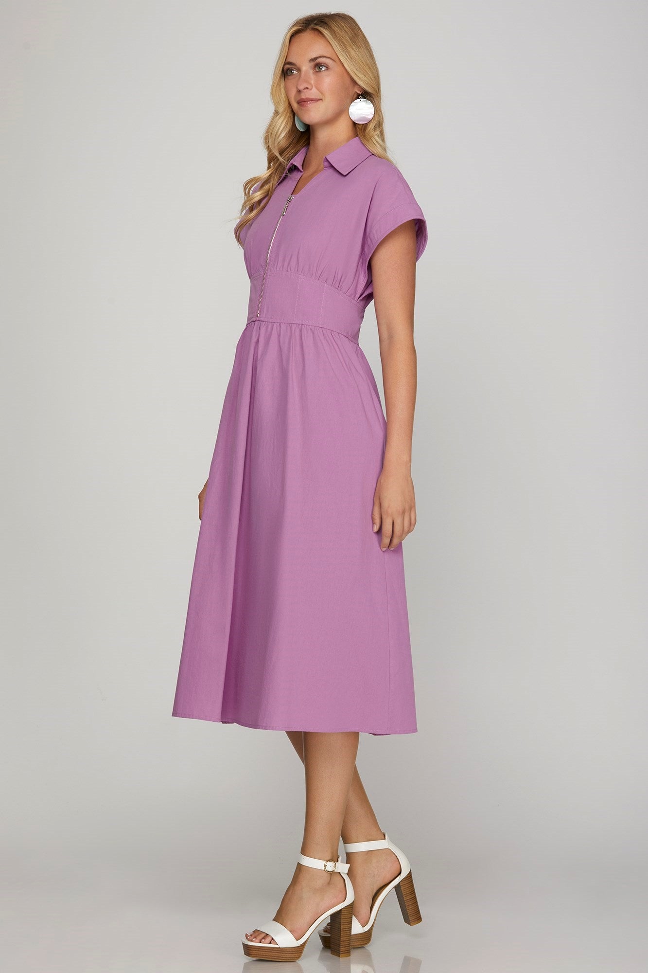 Michala Midi Zip Dress