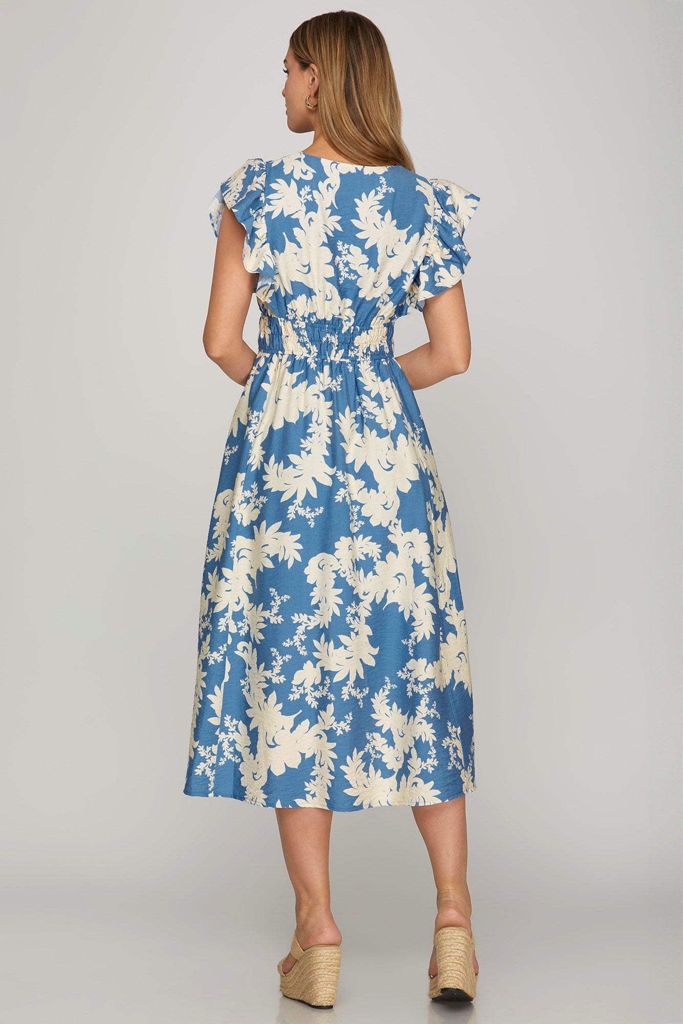 Marta Floral Midi Dress