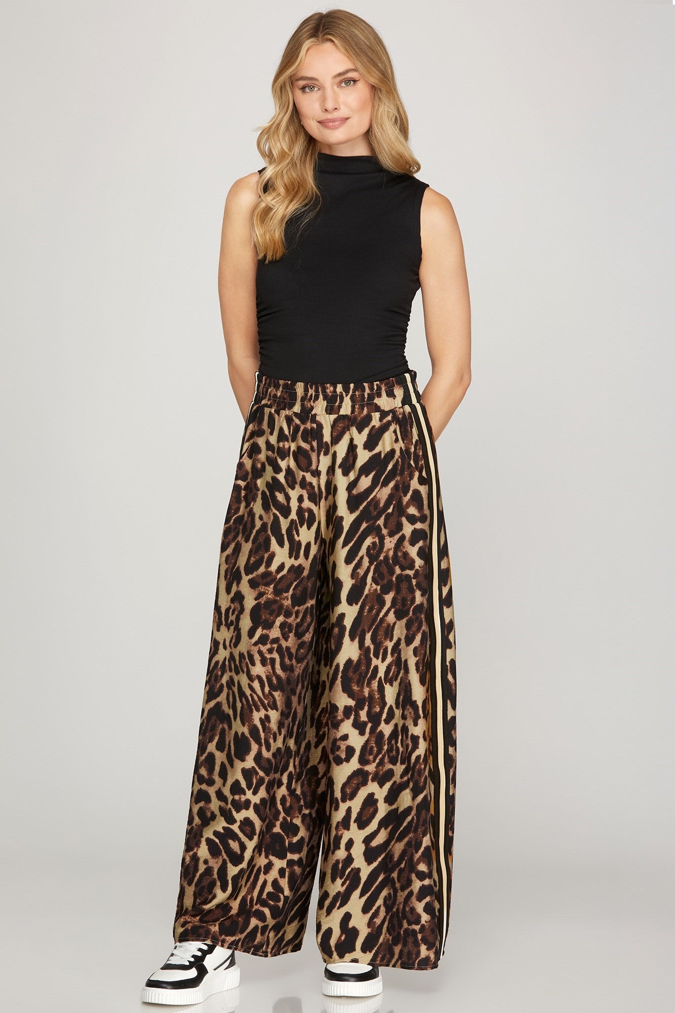 Mila Leopard Stripe Pants