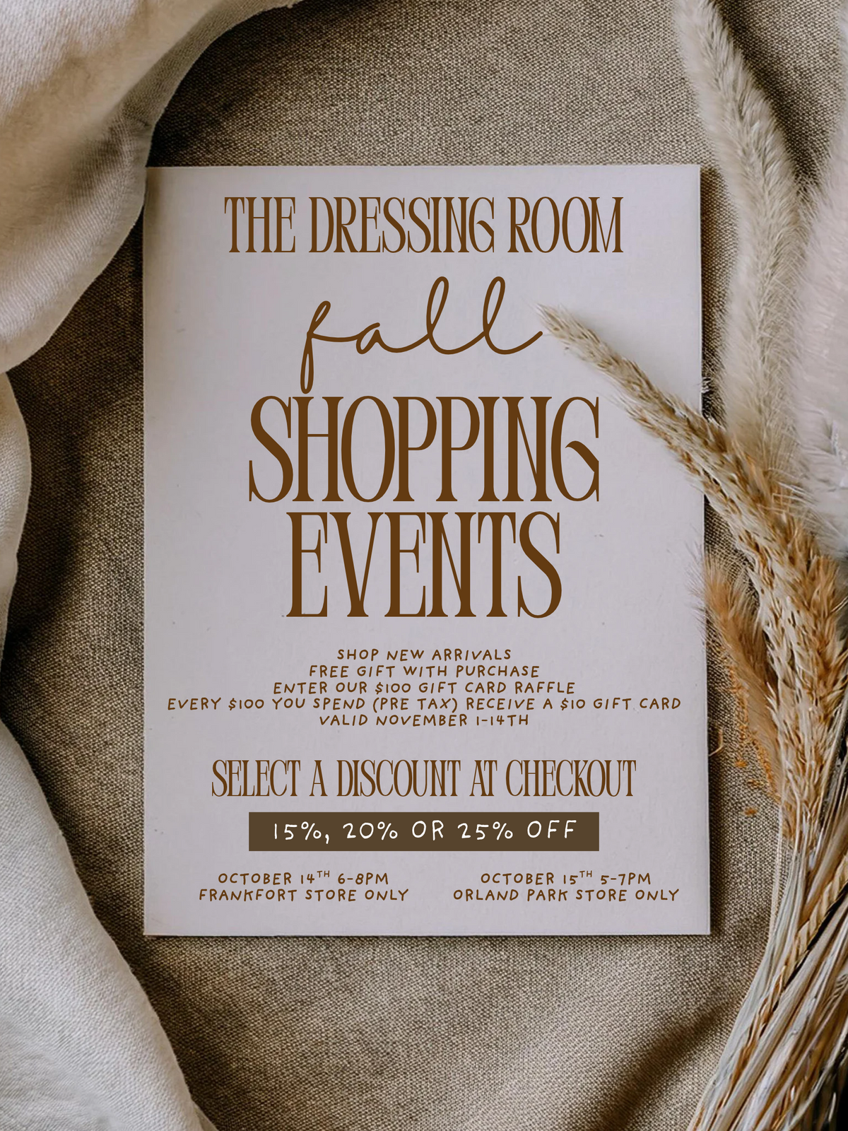 Fall Style Event RSVP -FREE!