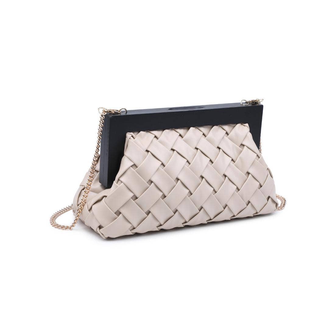 Jamie Woven Wooden Frame Clutch PREORDER