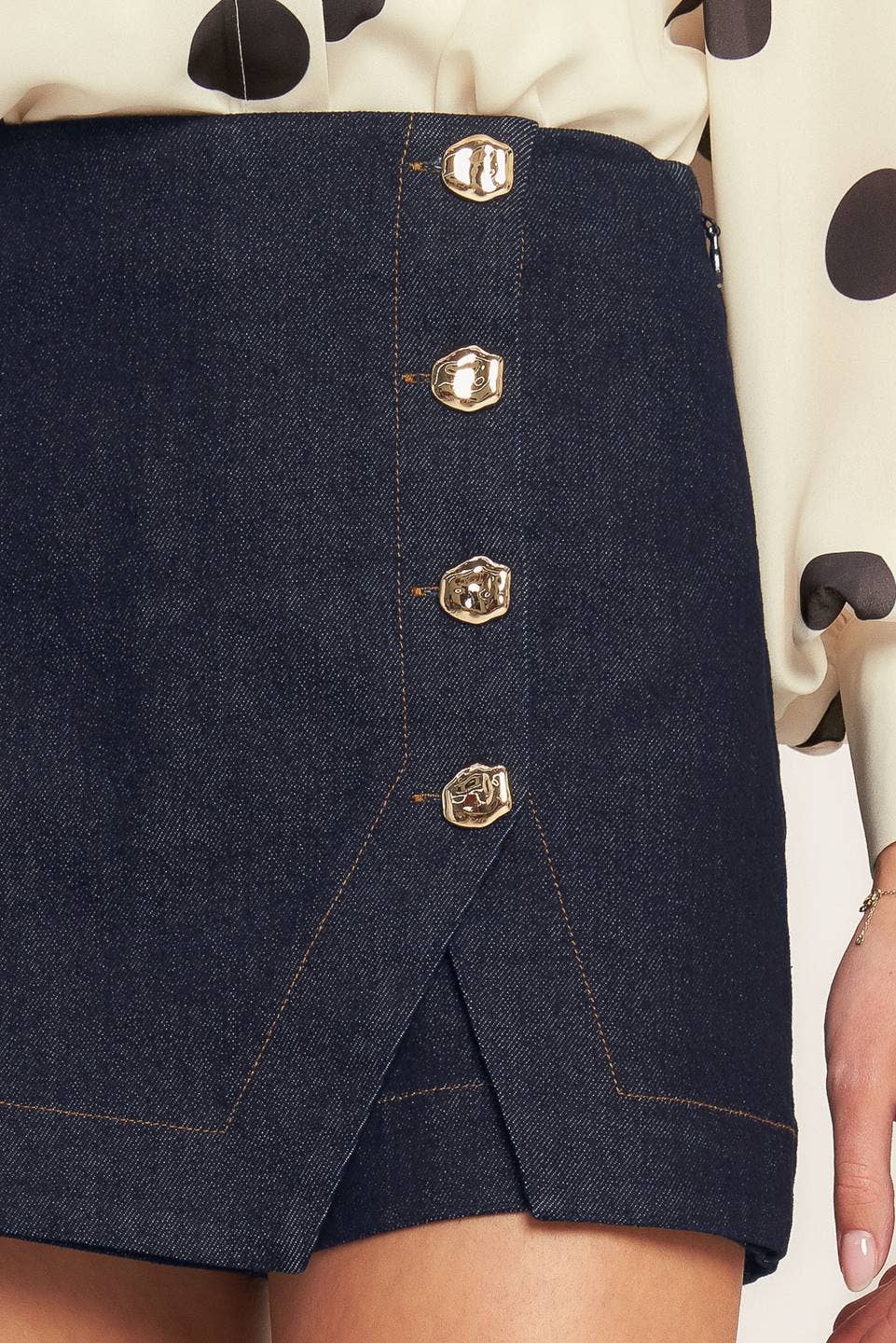 Vance Denim Skort Skirt