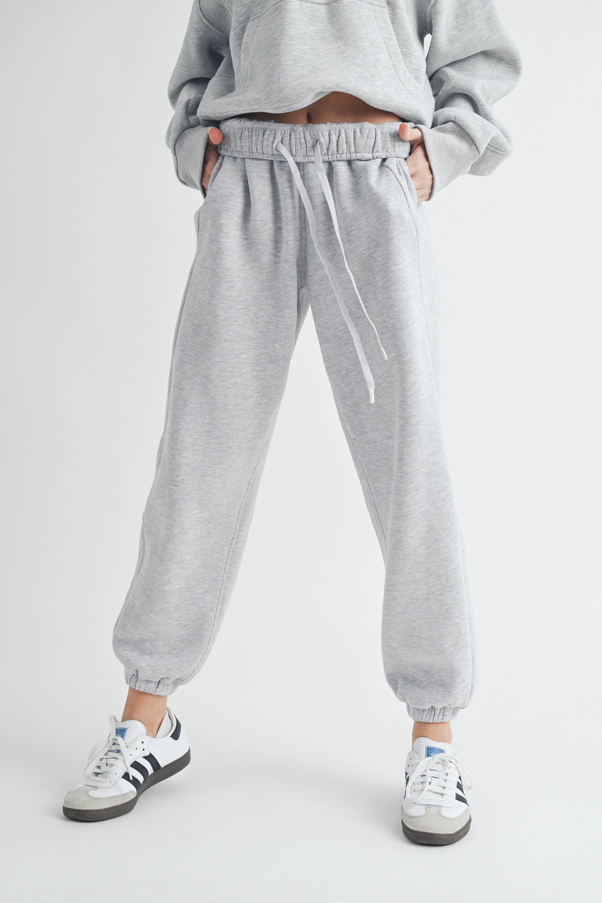 Rani Heather Grey Jogger Pants